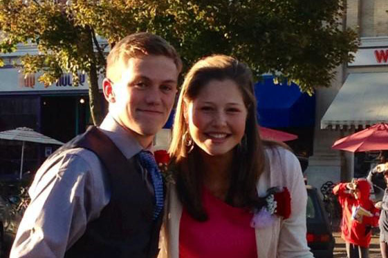 Homecoming King Trevor Steyn and Queen Charlotte Purnode at last years Homecoming parade.