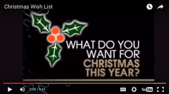 VIDEO: Christmas list