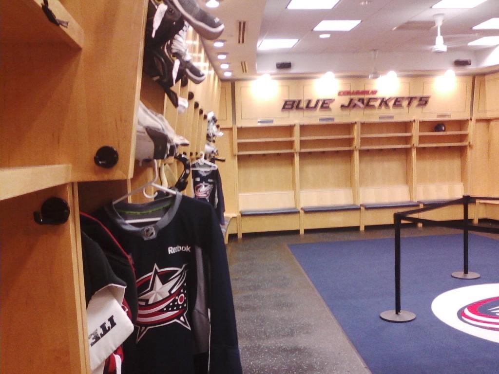 Blue Jackets Locker Room