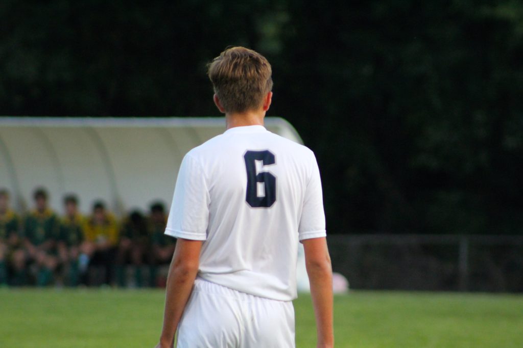 Kevin Miller tears his ACL while playing varsity soccer this fall. (BluePrints Photo // Morgan Prachar)