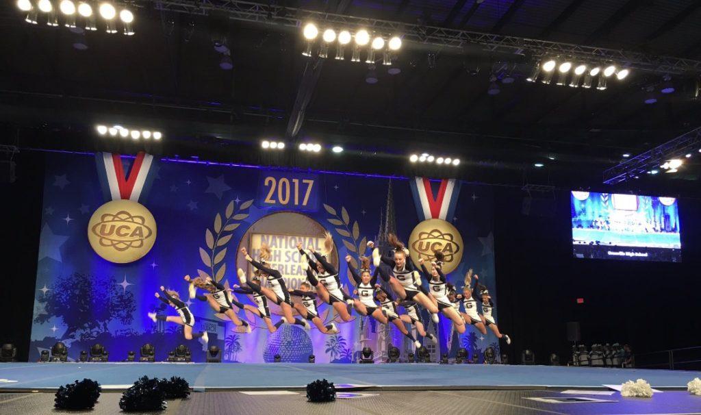 Cheerleading squad tumbles into 5th place at Disney competition