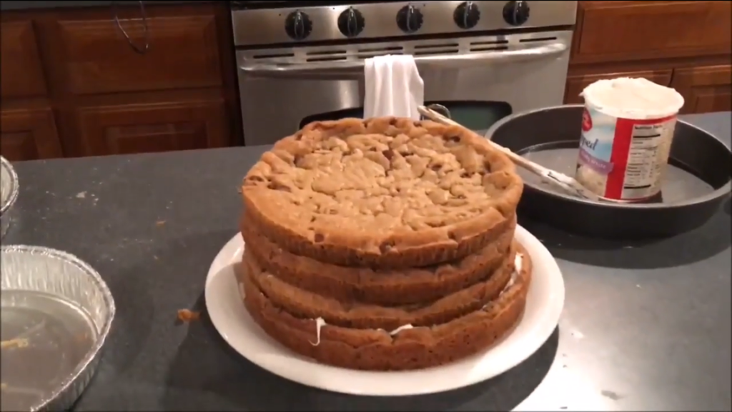 Nailled that Recipe: Baking a chocolate chip cookie cake