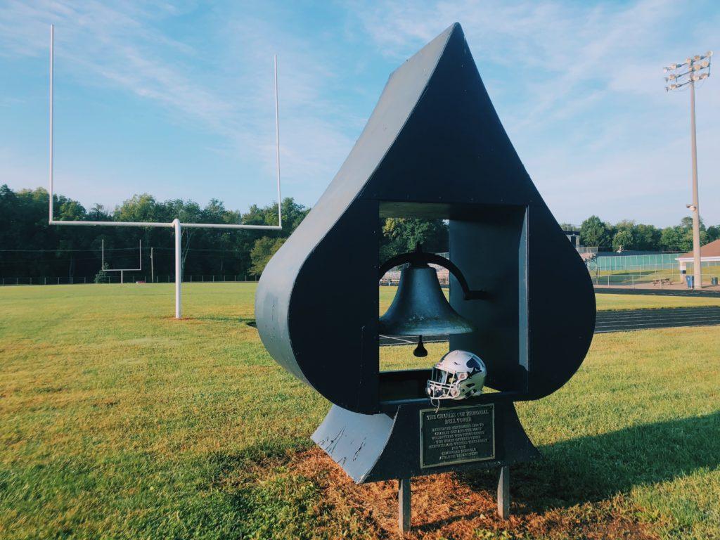 The victory bell that the players hope to ring after every home game.