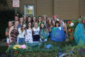 Last years sophomore class float (BluePrints photo/Emily Gold). 