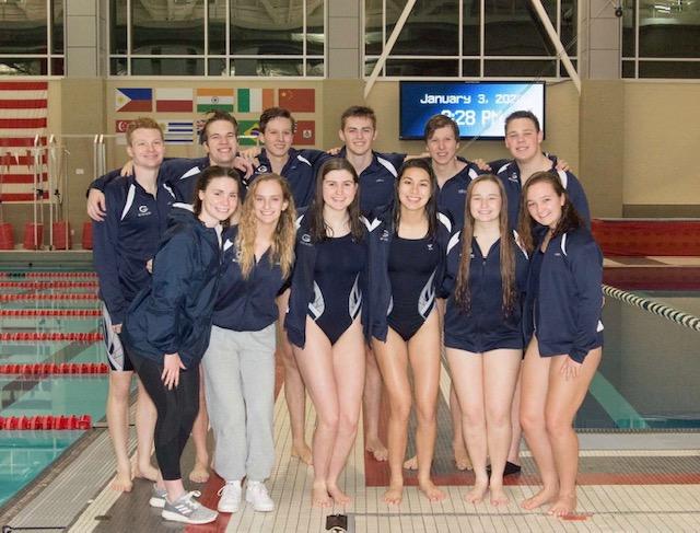 Senior swim team members. Photo courtesy of Blueprints/Molly Peck