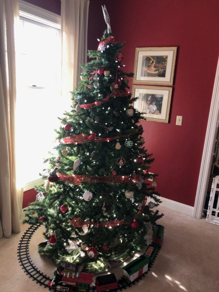 The formal Bergstrom family Christmas tree. Photo courtesy of Abby Bergstrom.