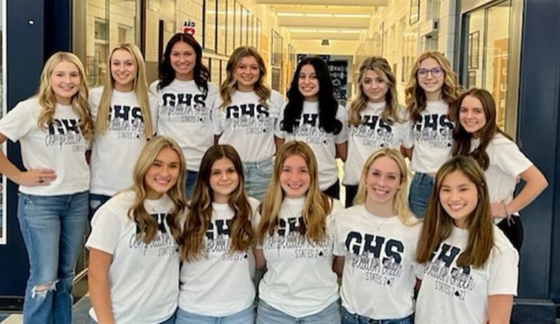 The competition cheer team will compete at a state competition on Feb. 27. They hope to become back-to-back state champions. Photo courtesy of Mindy Kunar
