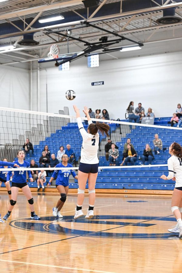 The Granville girls volleyball team bumping, setting, and spiking their way to victory.