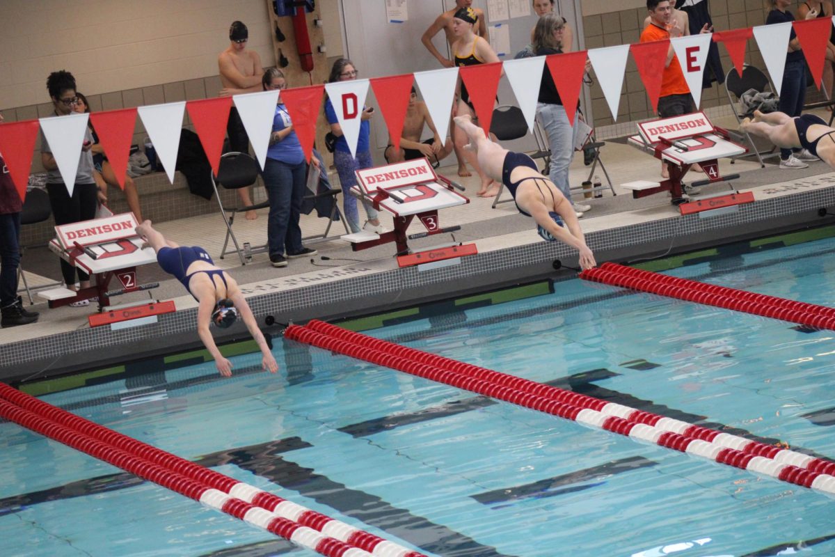 The Granville girl's team dives into the pool at the sound of the buzzer. Granville sets new records, brings home new trophies, and swimmers Lydia Sturgeon and Nolan Schneider are crowned LCL swimmers of the year. 