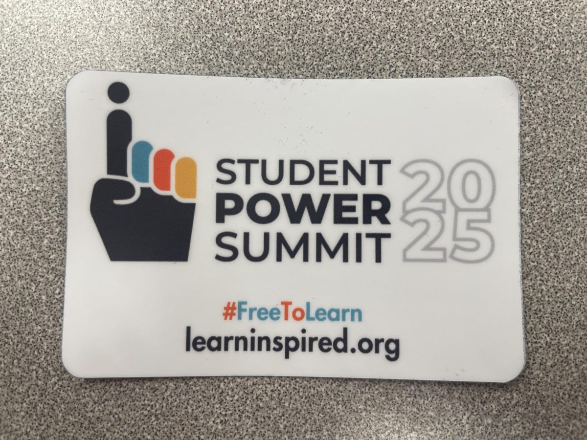 A sticker given to many of the students who helped with the summit. 