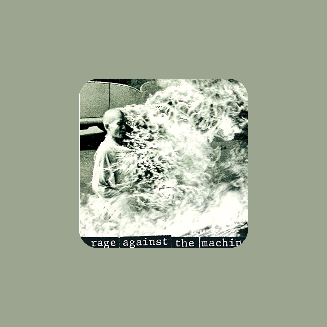 Rage Against the Machine Album Cover: Released by Epic Records in 1992