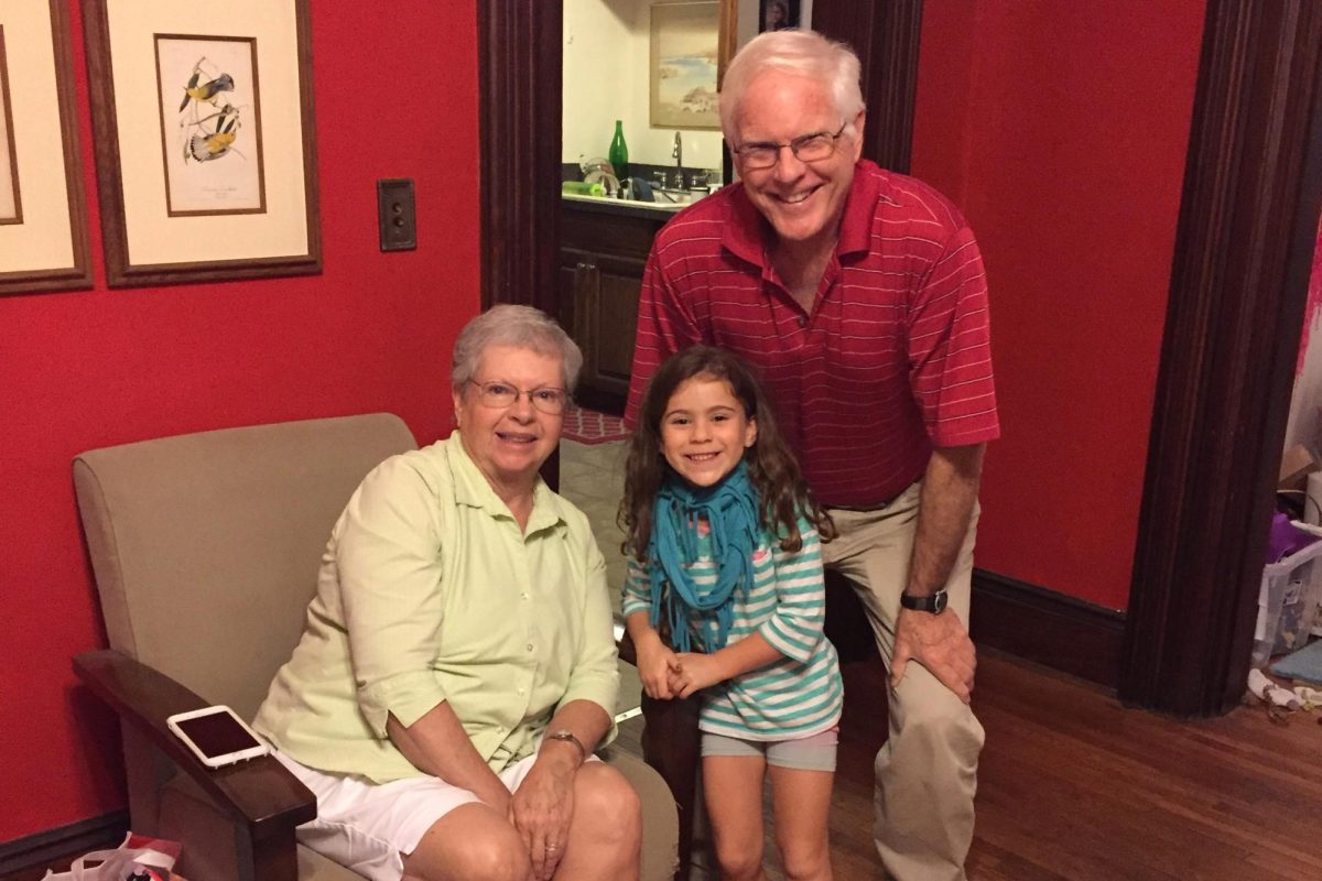 Freshman Greta Laughbaum has many happy memories of time spent with her grandmother and grandfather. After her grandfather's death, Laughbaum learned a lot about love, loss and life. Photo courtesy of Greta Laughbaum. 