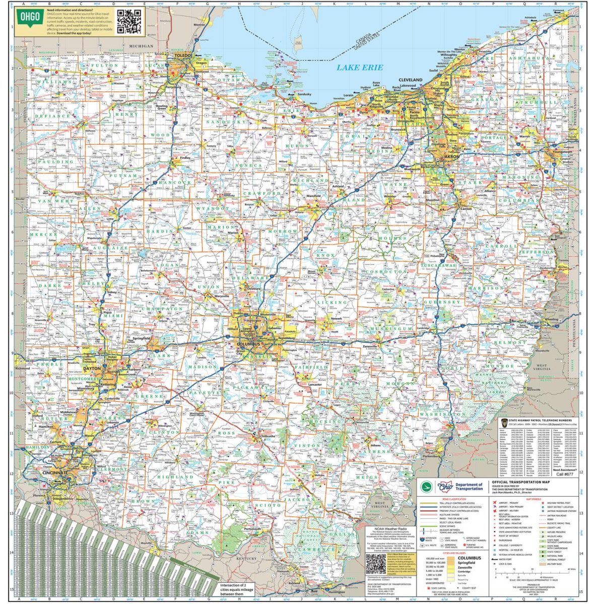 Map of Ohio