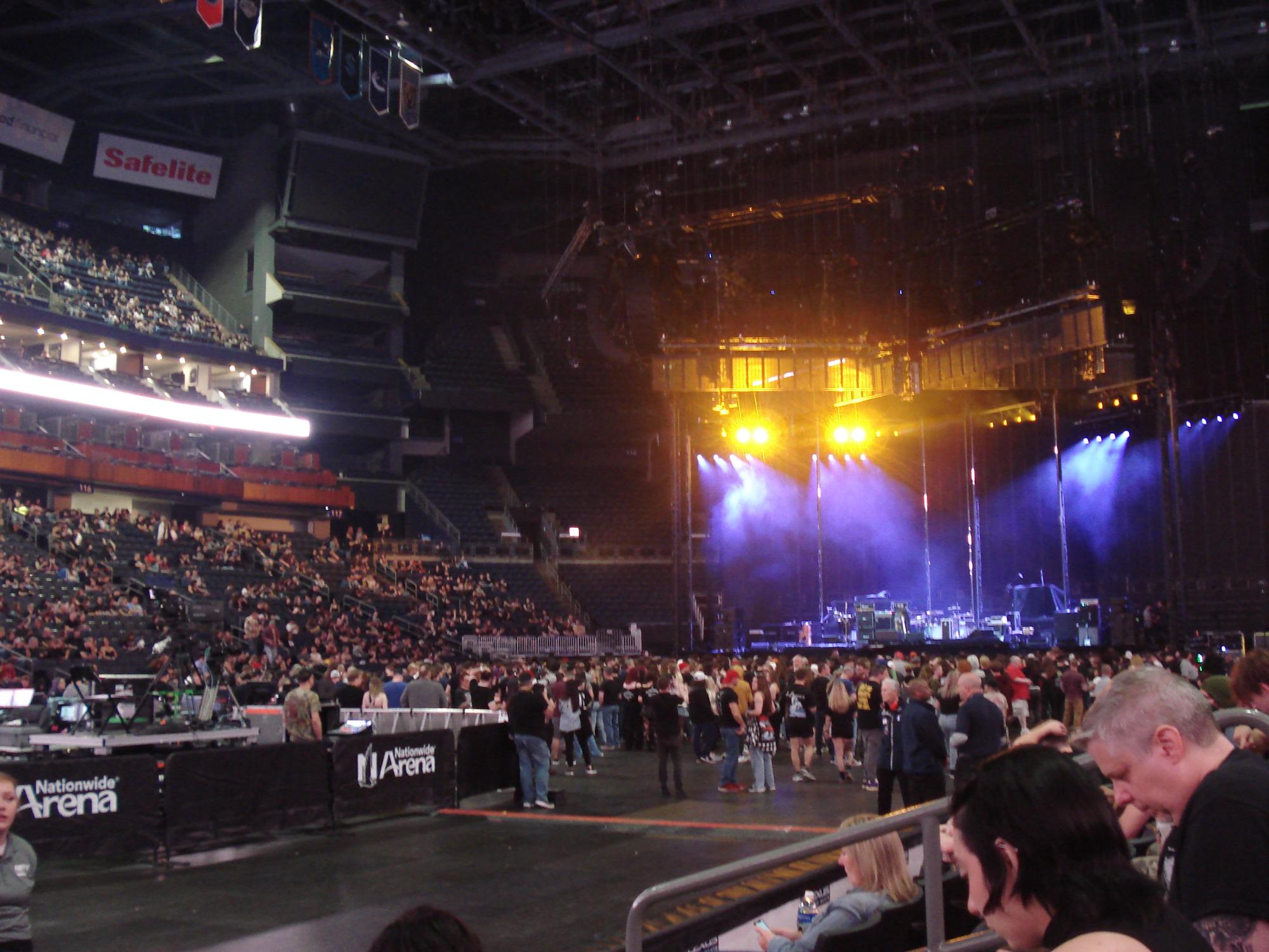 Inside Nationwide Arena, Columbus Ohio during The Deftones North American Tour with Fleshwater and The Mars Volta