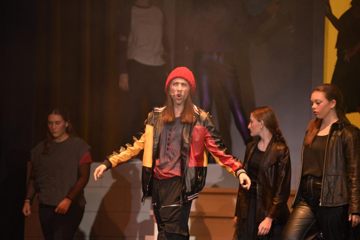 Jay, played by Max Holtsberry (11), sings his solo in "Rotten to the Core."