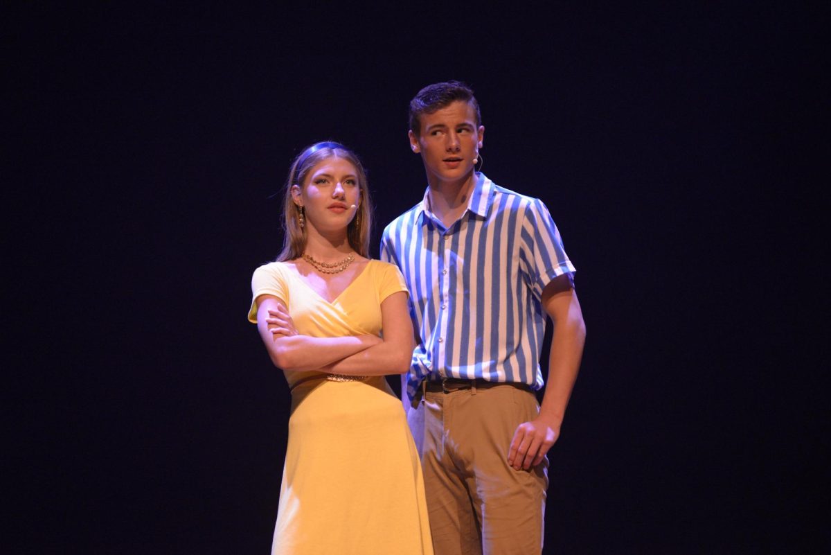 Clara Dandurand (9) and Grant Timmons (9) join together to kick the Evils out of Auradon Prep. 