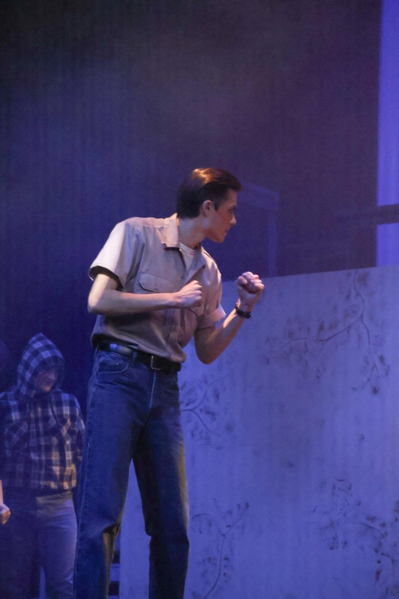 Darry (Owen Costa), during final fight scene against Soc.