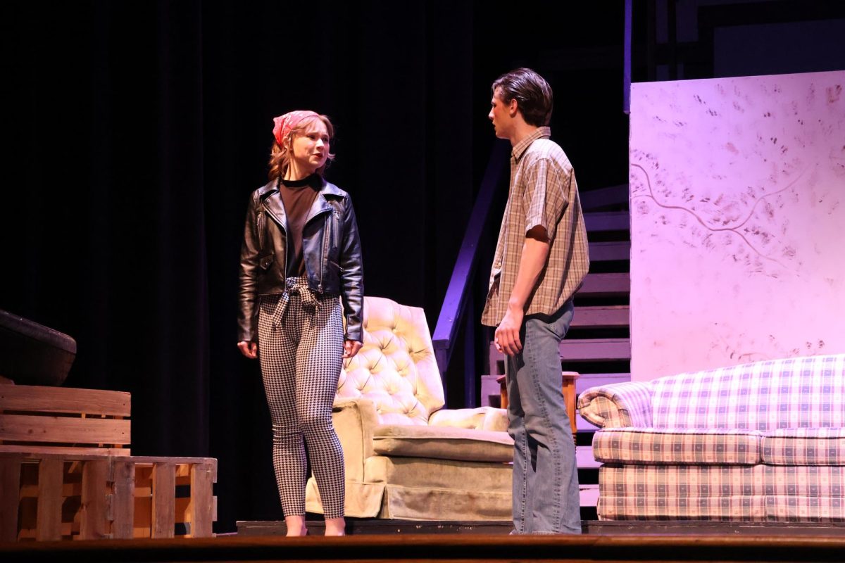 Sandy (Isabella Walter) breaks things off with Sodapop (Grant Timmons) 