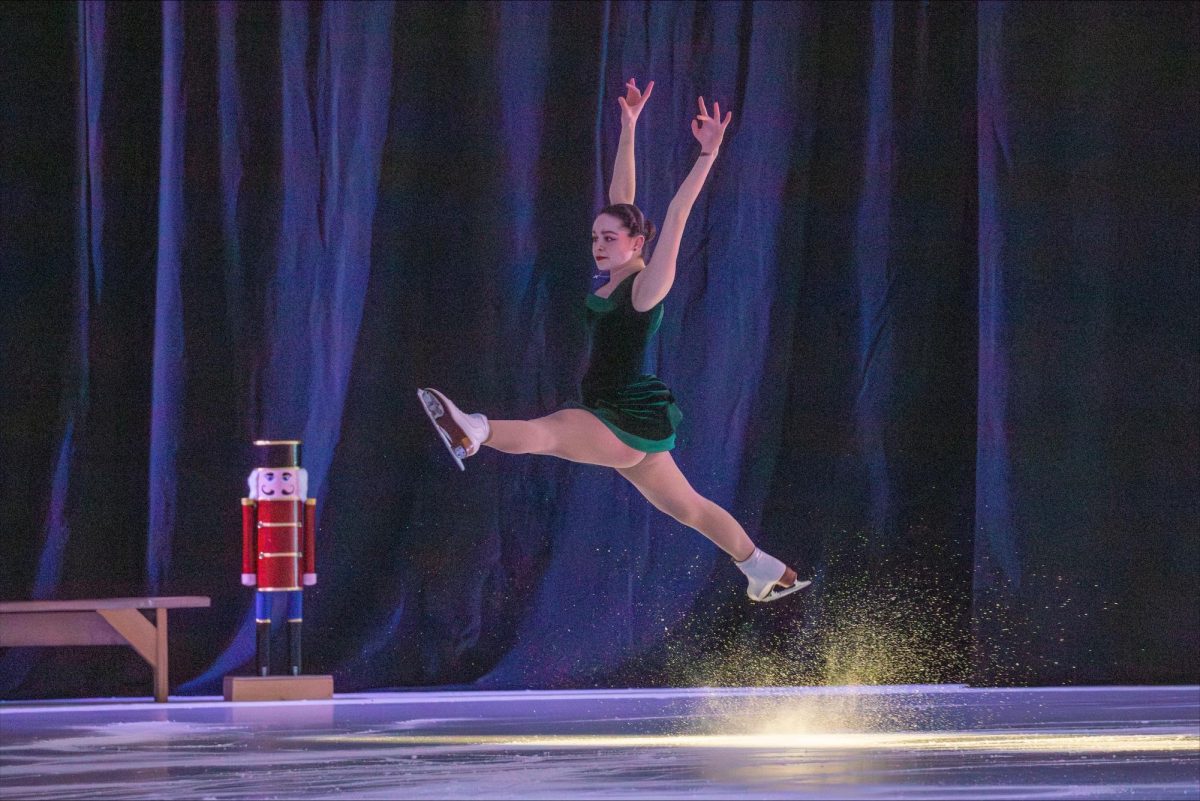 Hannah performing an elegant jump. Photo courtesy of Hannah Hausman. 
