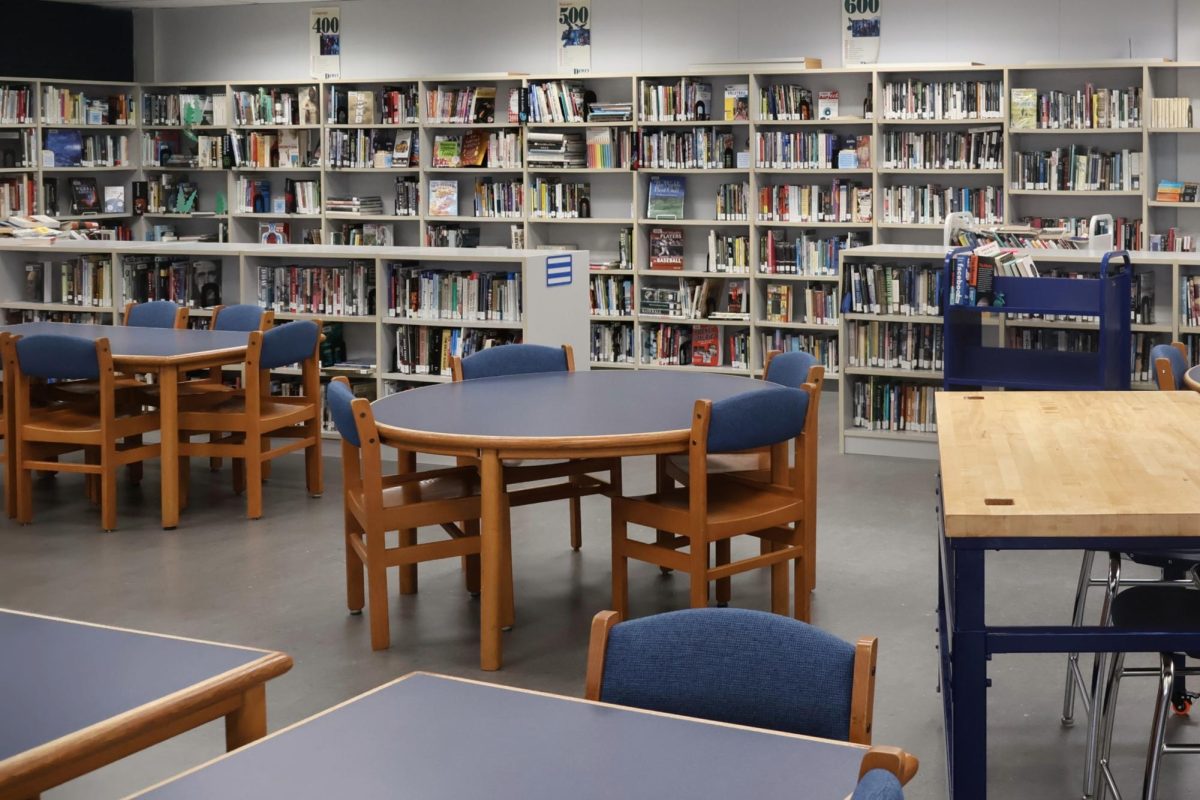 A team of students is currently collecting data to determine how the current library space could be transformed into a Student Organized Learning Environment (SOLE).