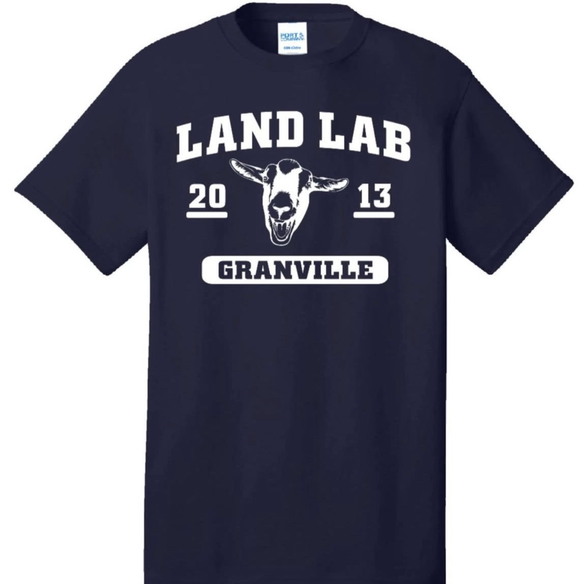 The t-shirt that was created for Goat Fest. This shirt was created by Granville students in DECA.
